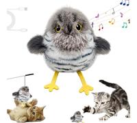 Knubbuf Jouet pour Chat Celerypets, Oiseau Volant Rechargeable, 3 Modes, interactif Tactile, Jouet électrique pour Chat, battements d'ailes et gazouillis réalistes, pour Animal d'intérieur (C)