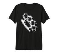 Knuckles en Laiton Blackwork T-Shirt Haut de Gamme