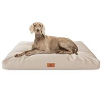 Knuffelwuff Coussin pour Chien Gatsby en Tissu Oxford - 110 x 89 cm - Beige - Fond antidérapant - Facile à Nettoyer - pour Chiens de Grande, Moyenne et Petite Taille