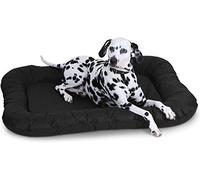 Knuffelwuff Panier Chien, lit pour Chien, Coussin, Corbeille pour Chien Lucky in et Outdoor, imperméable, Noir L 70 x 46cm
