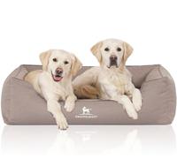 Knuffelwuff Panier/Coussin/Corbeille Orthopédique Léon pour Chien Beige/Gris Taille XXL