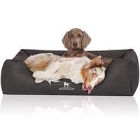 Knuffelwuff Scottsdale Panier en Similicuir Noir XL 105 x 75 cm