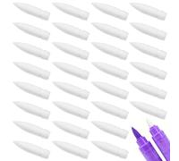 KNUIUYY 30 PCS Pointes de Rechange Souples pour Marqueurs Acryliques, Pinches De Remplacement De Pointe Douce Points De Pointe Fin En Nylon Stylos À Pinceaux Rechargeables pour Art, DIY et Écriture