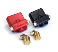 KnuKonceptz Paire de bornes de batterie V2 - Positif et négatif avec adaptateurs verticaux de poteau supérieur