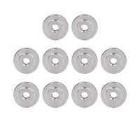 Knurled Thumb Nut, 10PCS 304 Stainless Steel Knurled Flat Head Through Hole Hand Tightening Nut for Stud Screw (M6)