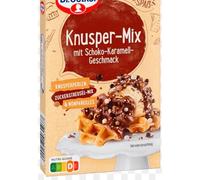 Knusper-Mix Schoko-Karamell-Geschmack - Crunchy Mix Saveur Chocolat Caramel - Pour délicieux gâteaux, pains et dessert maison pour des recettes gourmandes - 60g