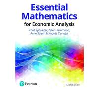 Knut Sydsaeter Peter Hammond Arne Strom A Essential Mathematics for Eco (Poche)
