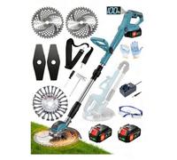 Knutat Débroussailleuse sans fil avec batterie 21 V avec moteur de 12 000 tr/min et moteur de 850 W avec 2 batteries 4,0 Ah - Le partenaire parfait pour tous vos besoins d'entretien de pelouse de