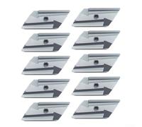KNUX160405R Lot de 10 inserts en carbure pour fraiseuse CNC en acier usinage indexable haute adhérence résistant à l'usure pour la finition et la finition