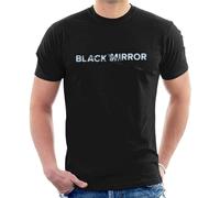 KNWN Black Mirror Crack Logo Men's T-Shirt Black XXL