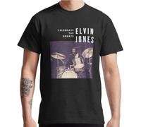 KNWWOL Elvin Jones Great Jazz Drummer Pursuance Witch Hunt Shiny Stockings T ShirtBlackXL