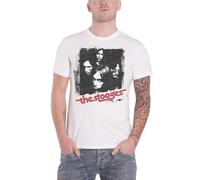 KNWWOL Iggy Pop & The Stooges T Shirt Four Faces Album Cover Mens WhiteL