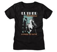 KNWWOL Ladies Luther Vandross Singing on Stage Music Shirt BlackM