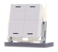 KNX Button Light 55 quadruple, RGBW, blanc pur brillant, neutre,