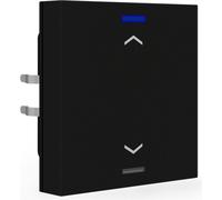 KNX Taster Light 55 1-fach, RGBW, Temper atursensor, Schwarz matt, Schalten
