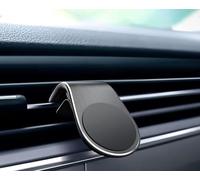 KNZDQ 2025 Support Téléphone Voiture pour Hyundai i10 2019-2024,Ventouse Magnétique Super Puissante pour Sortie d'air avec Feuille Magnétique,Black