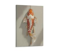 KNZVCXUEH Koï Porte-Bonheur Murale Peinture Animaux Mignons Affiche Decoration Deco Murale Salon Chambre Bureau Cuisine Prêt À Suspendre 08x12inch(20x30cm)