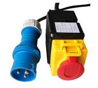 KOA8 2 In 1 Industrial Pushbutton Switches Emergency Stop Push Button Switch P331 2P+E Socket Replacement NWPNLXEA
