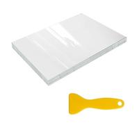 KOAHDE Pochette de Plastification Autocollantes,Pochettes de Plastification,Film Protecteur Transparent en PVC,Film lumineux de 6 pouces 50 feuilles (paquet blanc) + 9 * 3.5 * jaune
