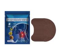 KOAHDE Sore Throat Patch,Aide à Adoucir la Gorge,Spray Gorge & Toux,Soulage Rapidement les Maux de la Gorge et la Toux Sèche,Patch Gorge,10PCS