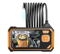 KOAIEZ Endoscope Industriel À Double Objectif 8 Mm avec Écran De 4,3 '', Caméra D'inspection HD Borescope 1080P IP67, Câble Dur avec des Lumières LED Réglables