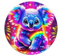 Koala 1000 Piece Puzzle Rond, pour Enfants Adult Éduchatif Décoration pour Enfants Cadeau De Qualité Supérieure 1000pcs (67.5x67.5cm)