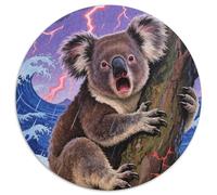 Koala 1000 Pièces Animaux Puzzle Circulaire Détente & Relaxation Jeu Cadeau Unique Adultes Enfants 1000pcs (67.5x67.5cm)