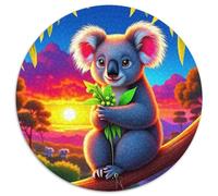 Koala 1000 Pièces Puzzle pour Adultes Et Enfan Animal Puzzle Rond Décompression Créative Jeu Cadeau Unique 1000pcs (67.5x67.5cm)