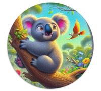 Koala 1000 Pièces Puzzle pour Adultes Et Enfan Animal Puzzle Rond Décoration Moderne Jeu Cadeau Unique 1000pcs (67.5x67.5cm)