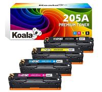 Koala 205A Toner (avec Puce) Cartouches de Toner Compatibles pour HP 205A CF530A CF531A CF532A CF533A pour HP Color LaserJet Pro MFP M181fw M180n M180nw M181 M180 M154a M154nw M154 (4 Pack)