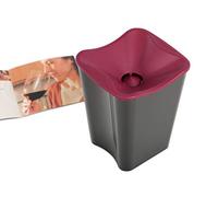 Koala 6238NE01 Ac Spittoon Noir avec Couvercle Bordeaux
