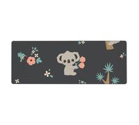 Koala Animal 3D Mignon,Grand Tapis de Souris pour Bureau, Clavier d'ordinateur, avec Base en Caoutchouc antidérapante, 30 x 80 cm