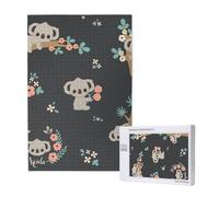 Koala Animal 3D Mignon,Puzzle Familial en Bois de 1 000 pièces pour Adultes et Adolescents