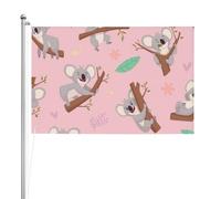 Koala, animal sauvage australien mignon,Drapeau de jardin, bannière décorative, drapeau double face, 2 x 3 pieds, pour extérieur et intérieur
