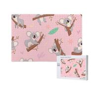 Koala, Animal Sauvage Australien Mignon,Puzzle Familial en Bois de 1 000 pièces pour Adultes et Adolescents, décoration d'intérieur