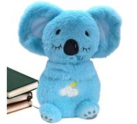 Koala apaisant pour bébés, animaux en peluche respirants pour adultes Koala,Animal respirant en peluche - Koala endormi réglable à 4 modes avec lumières musicales et mouvement de respiration rythmique
