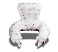 KOALA BABYCARE Coussin d'allaitement pour bébé et oreiller enceinte XXL - Coussin de grossesse multifonction Housse interchangeable 100 % coton déhoussable et lavable (fleurs violettes, XXL 2 en 1)