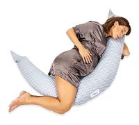 KOALA BABYCARE Coussin de Grossesse pour Dormir XXL - Coussin Allaitement Confortable Multifonctionnel - Housse Amovible 100% Coton