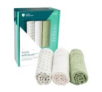 KOALA BABYCARE - Langes Coton 80x80cm - Paquet de 3 pièces - Lange Bébé en Coton pour Allaitement et Emmaillotage (Swaddle) Nouveau-né - Idéal comme Cadeau Nouveau-né