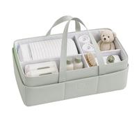 KOALA BABYCARE Panier Rangement Bébé - Organisateur Table à Langer Bébé avec Compartiments Amovibles, Panier Table à Langer pour Couches, Lingettes et Accessoires