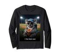 Koala Baseball Mom, j'habite Ici Maintenant Manche Longue