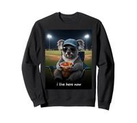 Koala Baseball Mom, j'habite Ici Maintenant Sweatshirt