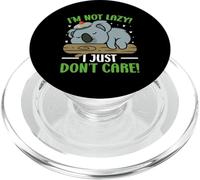 Koala Bear Lover I'm Not Lazy I Just Don't Care Funny Koala PopSockets PopGrip pour MagSafe