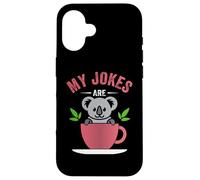 Koala Bear - My Jokes are Koala-Tea Retro Koala Lover Pun Coque pour iPhone 16