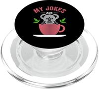 Koala Bear - My Jokes are Koala-Tea Retro Koala Lover Pun PopSockets PopGrip pour MagSafe