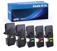 Koala & Co TK5240 Cartouche de Toner Compatible pour Kyocera TK-5240K TK-5240C TK-5240Y 5240M pour Kyocera ECOSYS P5026cdw, M5526cdn (Lot de 5, 2X Noir, 1x Cyan, 1x Magenta, 1x Jaune Toner Set)