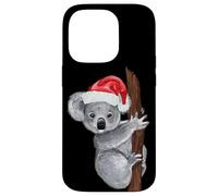 Koala de Noël dans des Chapeaux de Père Noël Mignon Koala pour Filles ou garçons Coque pour iPhone 14 Pro