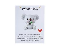 Koala de poche mignon câlin de poche cadeau mignon koala encourager le soutien émotionnel cadeau pensant à vous, cadeaux pour amis, femmes, adolescents et enfants