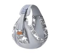 Koala Echarpe De Portage, Elastique Echarpe Koala, avec Assise Ergonomique Koala Porte Bebe, Multifonctionnel Jusqu'à 20 Kg avec Une Position Naturelle Optimale-gris clair