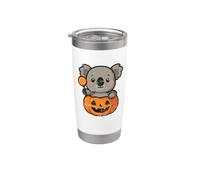 Koala en citrouille avec sucette Gobelet isotherme en acier inoxydable double paroi
